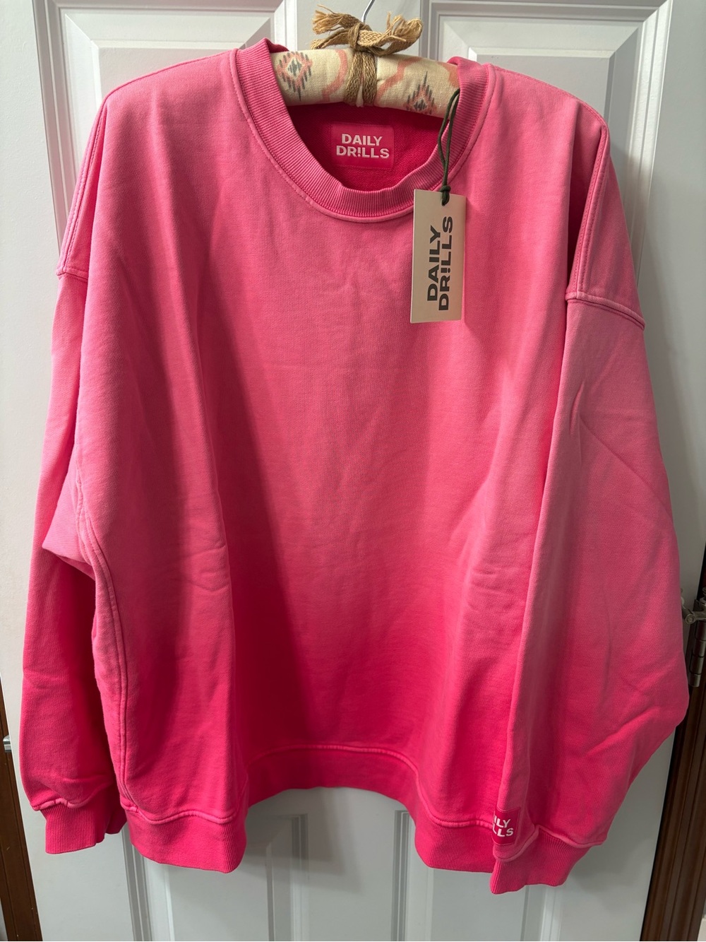 New!! Daily Drills Hot Pink Ombre Crewneck Sweatshirt